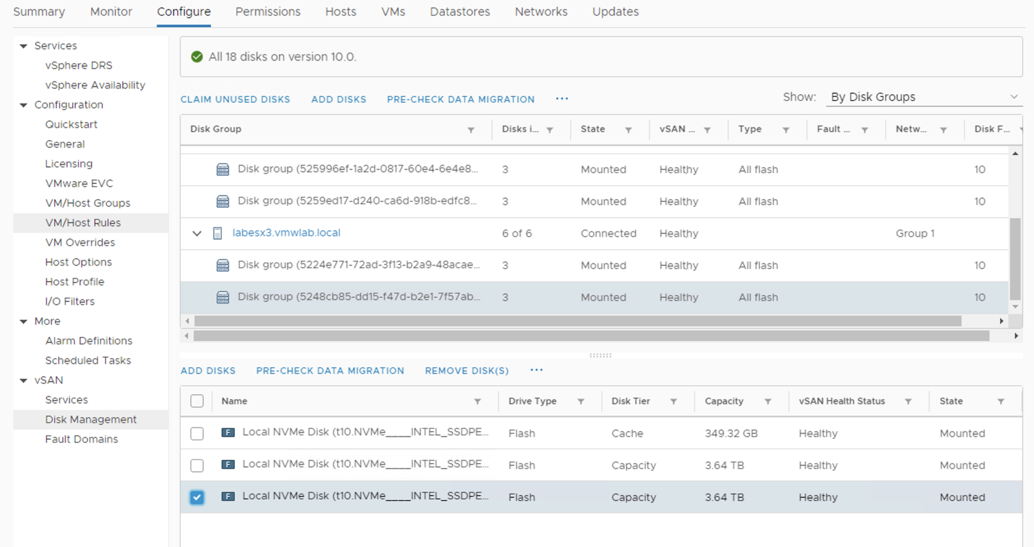 vSAN disk removal & evacuation throughput – SOFTWARE DEFINED BLOG